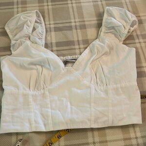 NWT Abercrombie elastic cap sleeve top, elastic back